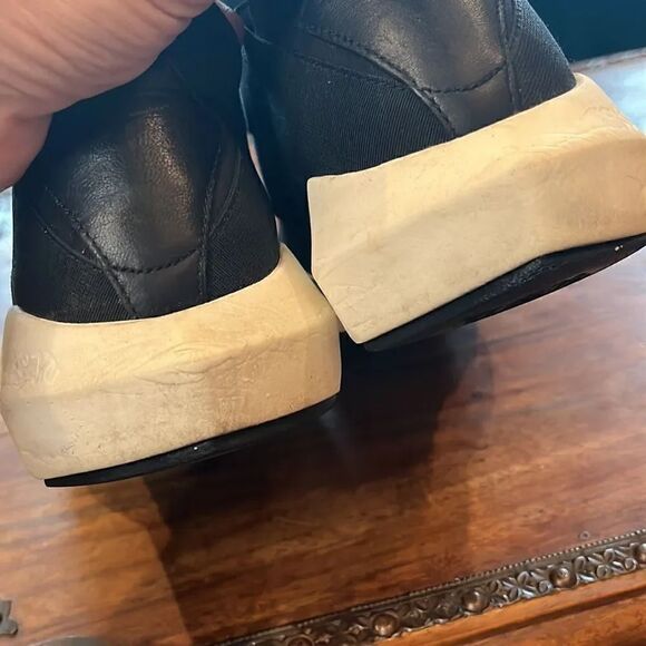 ASH Quid Black Leather/Neoprene Sneaker, 37 EU/6.5-7 US! - Picture 7 of 14